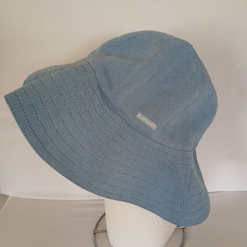 Kangol Tropica Blue Knit Bucket Hat